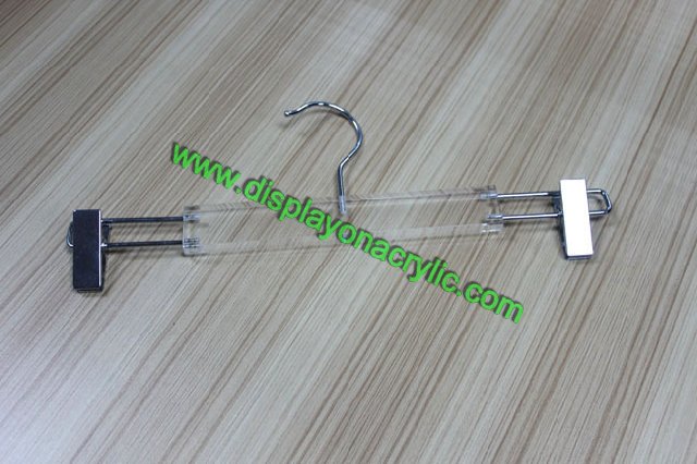 Acryic Clothes Hanger With Clip